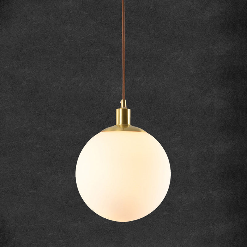 Sphärische Opalin-Glas-Suspensionsbeleuchtung einfach