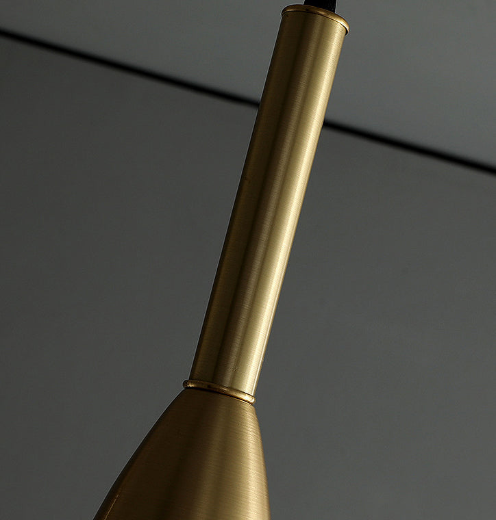 Metal Bell Pendant Lighting Fixture Postmodern Ceiling Hang Light for Dining Room