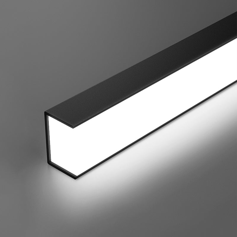 Modern Minimalist Style Linear Island Light Fixture Acrylic Chandelier Lamp