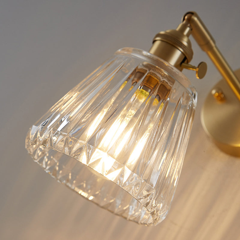 Ultramoderne beker wand gemonteerde lampen helder glazen wandmontage verlichtingsarmatuur voor slaapkamer