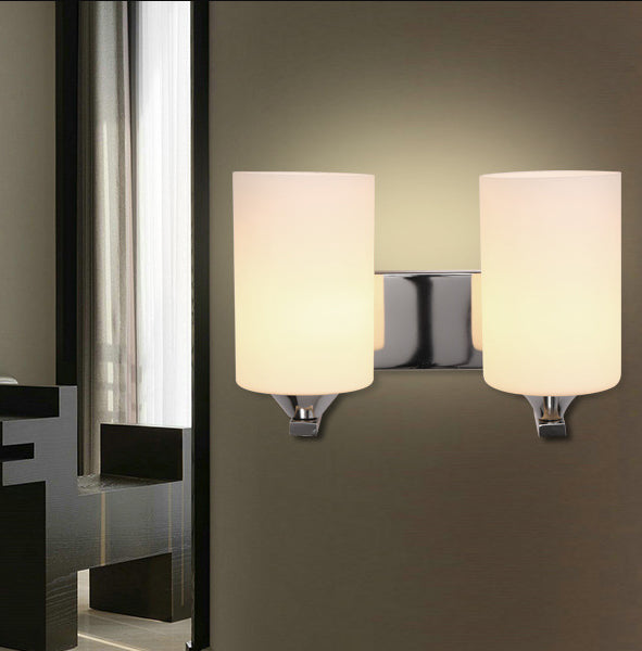 Ultra-moderne Zylinderwandleuchte milchigglaswandmontierte Leuchte für Schlafzimmer