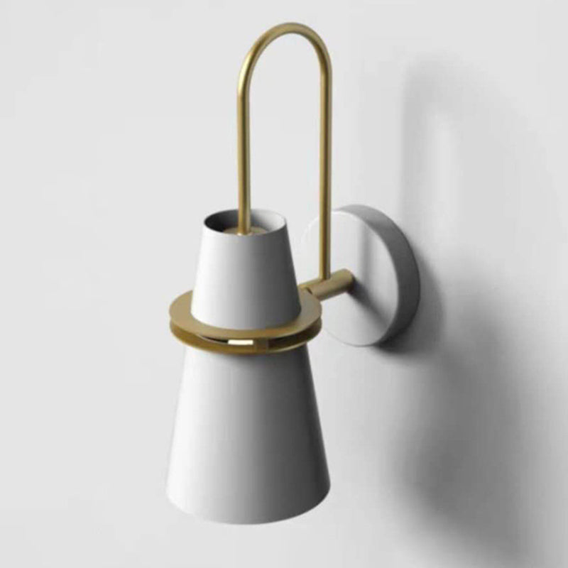 Lámparas de pared cónicas de estilo nórdico accesorios de iluminación de pared metálica para dormitorio