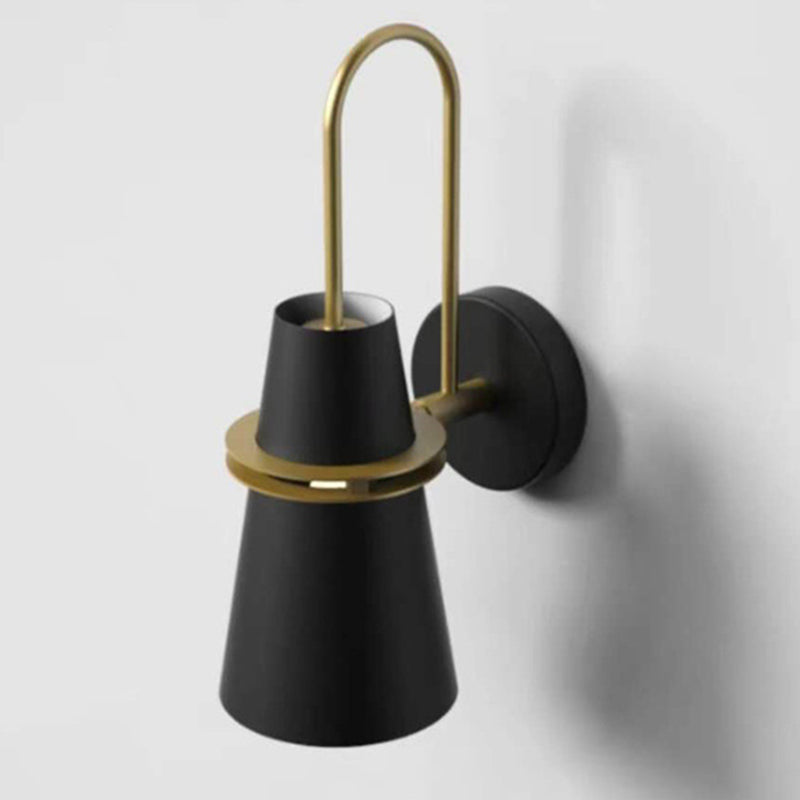 Lámparas de pared cónicas de estilo nórdico accesorios de iluminación de pared metálica para dormitorio