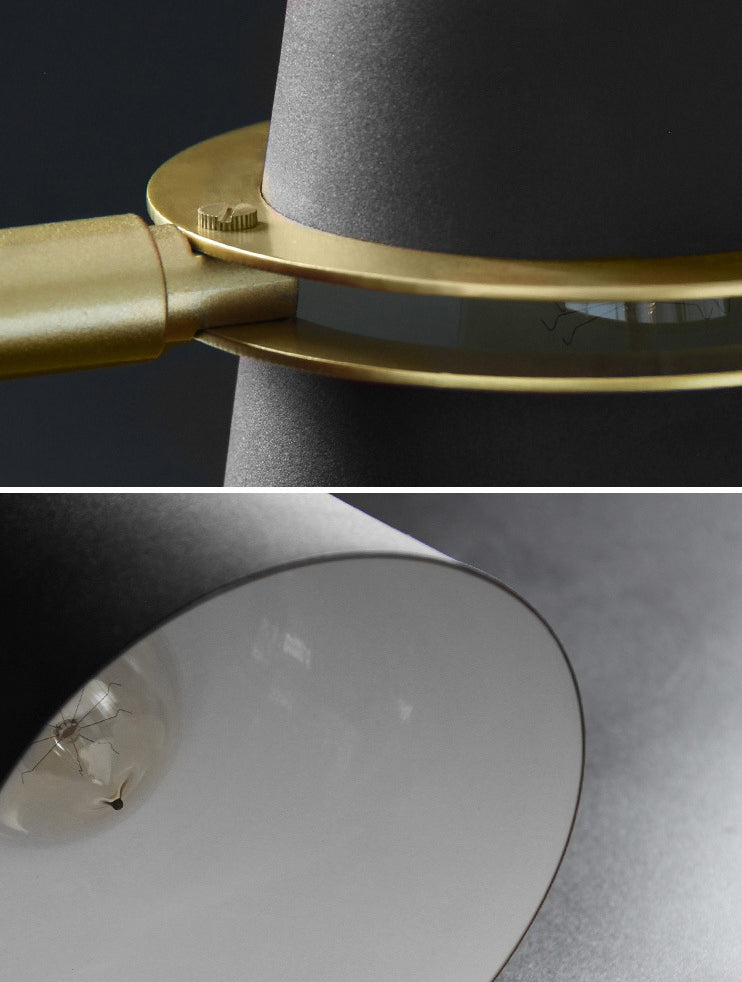 Lámparas de pared cónicas de estilo nórdico accesorios de iluminación de pared metálica para dormitorio