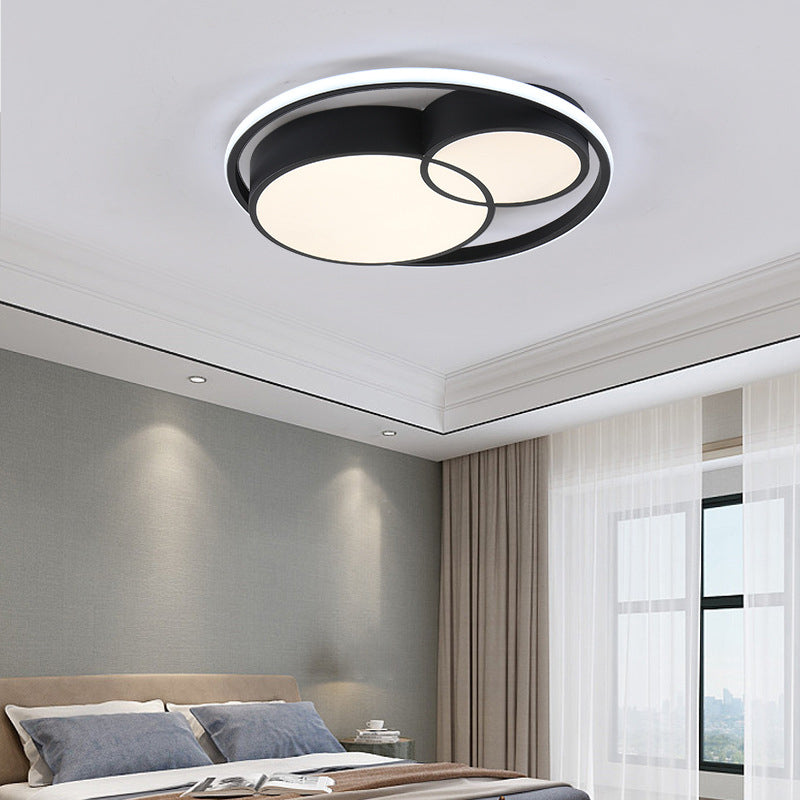 Quadrilateral Shape Flush Ceiling Light Fixture Modern Minimalist Style Acrylic Flush Light