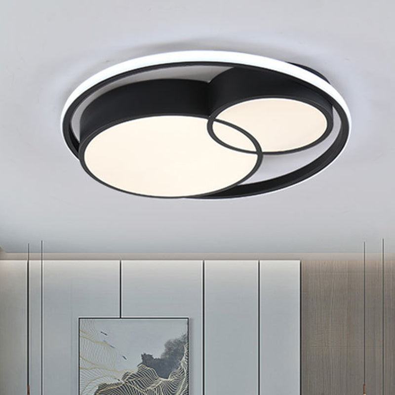 Quadrilateral Shape Flush Ceiling Light Fixture Modern Minimalist Style Acrylic Flush Light