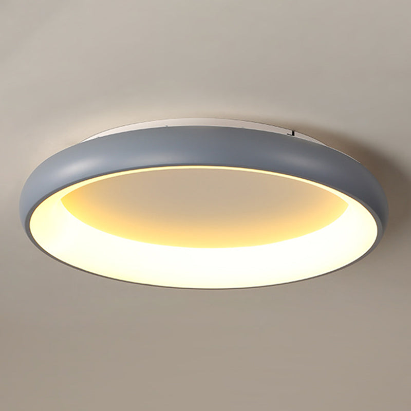 Moderne ronde ringinbouw plafondlamp van metaal