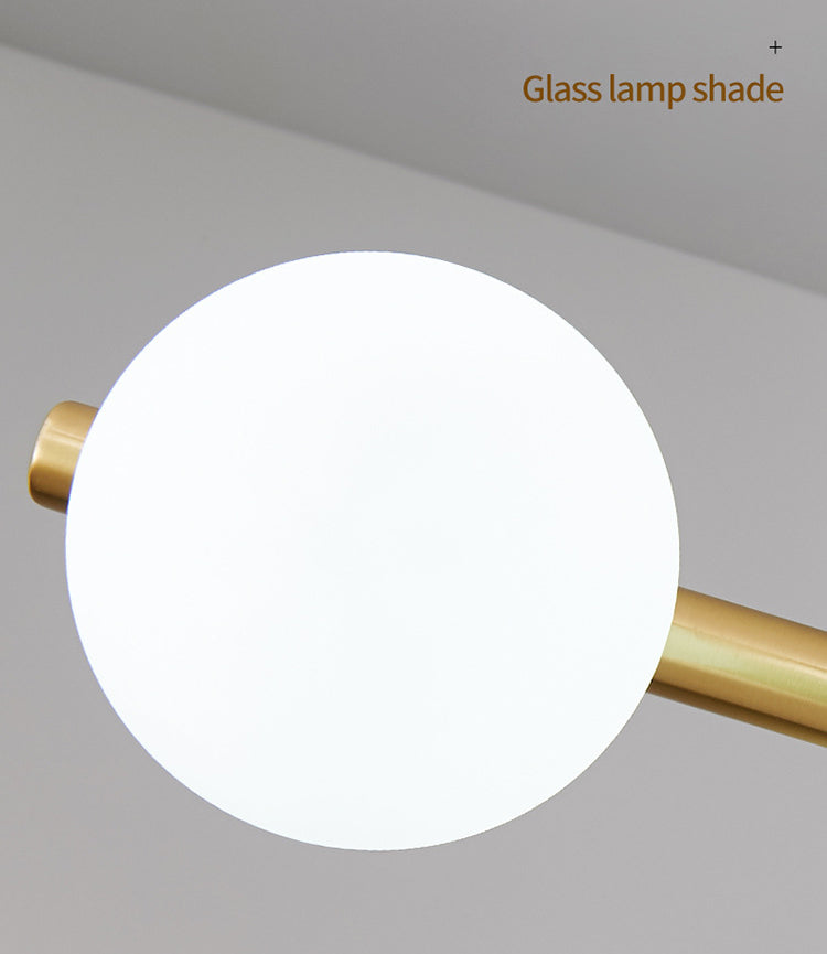 Glass Round Island Lighting Fixture Modern Chandelier Lighting Fixture for Dinning Room