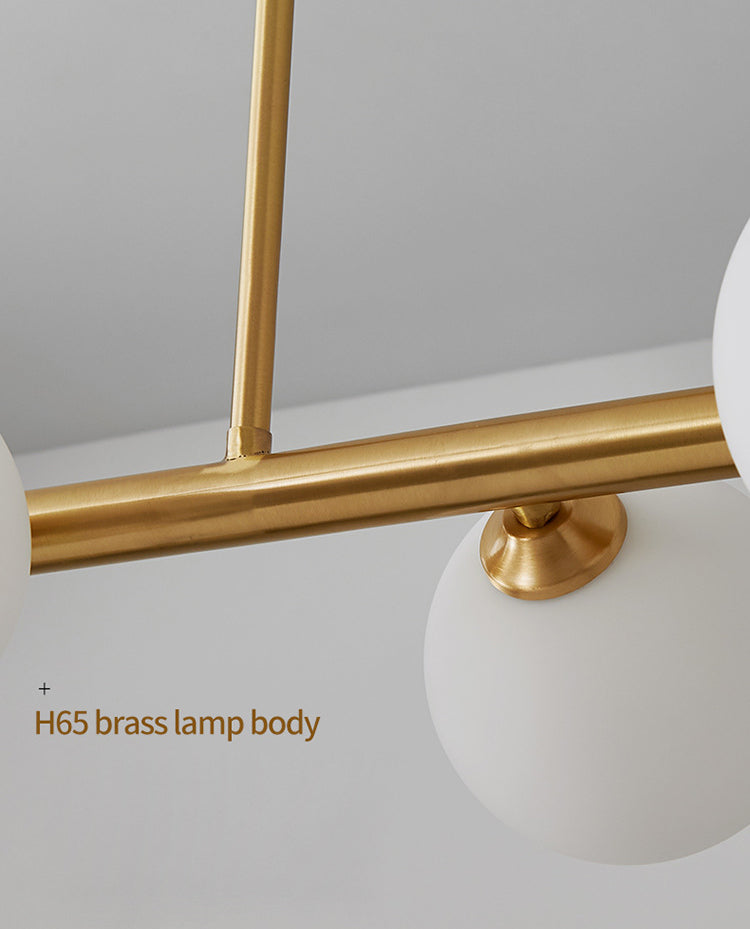 Glass Round Island Lighting Fixture Modern Chandelier Lighting Fixture for Dinning Room