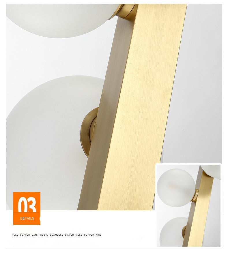 Light de plafond sphérique d'île sphérique d'île Gold linéaire moderne pour table