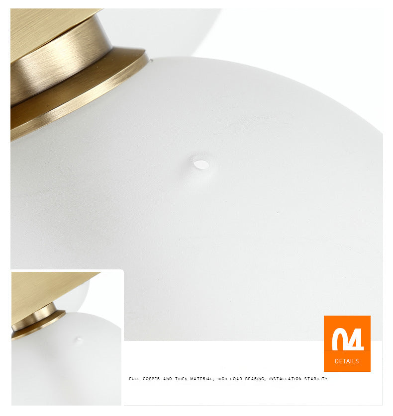 Light de plafond sphérique d'île sphérique d'île Gold linéaire moderne pour table