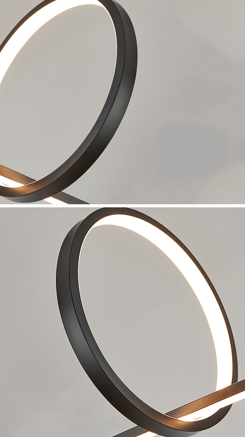 Modern Minimalist Style Linear Island Light Fixture Metal Pendant Light