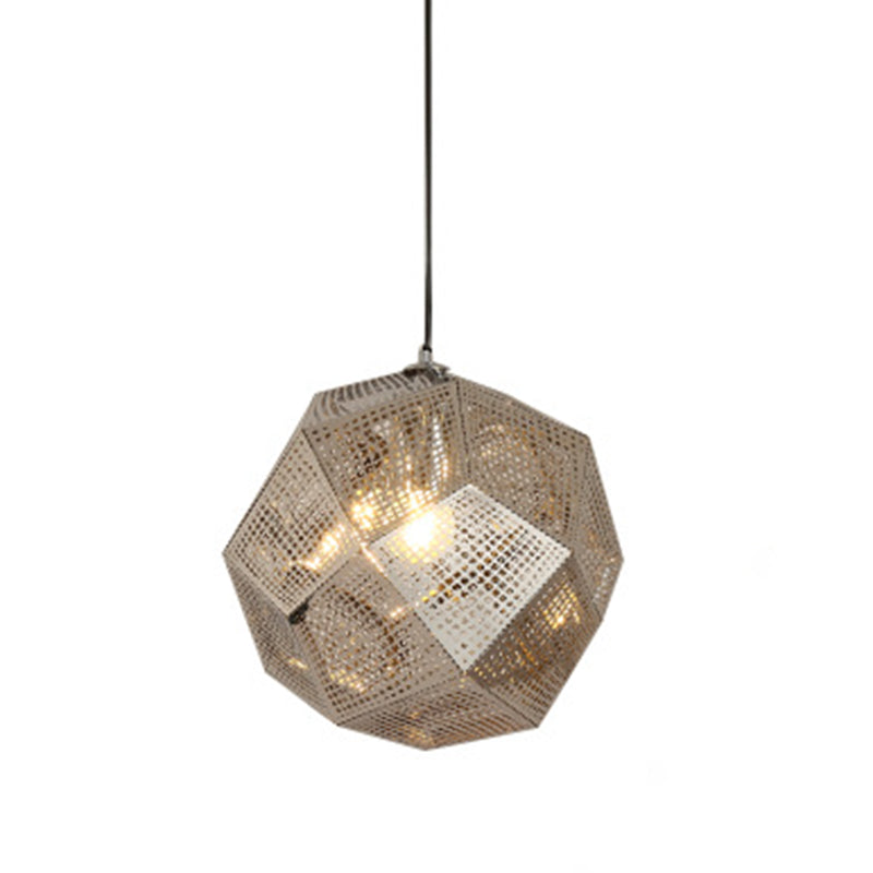Faceed Globe Suspension Lighting Postmodern Metall 1-Bulb Restaurant Anhänger Licht