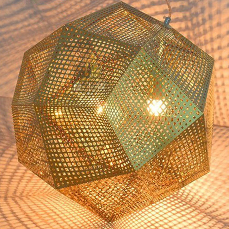 Faceed Globe Suspension Lighting Postmodern Metall 1-Bulb Restaurant Anhänger Licht