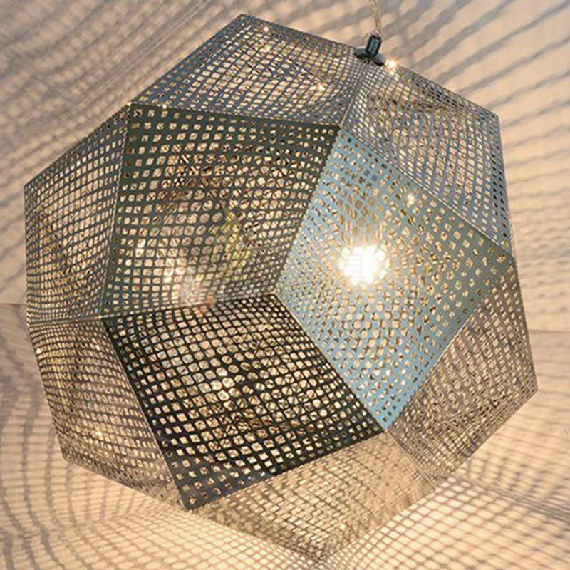 Faceed Globe Suspension Lighting Postmodern Metall 1-Bulb Restaurant Anhänger Licht