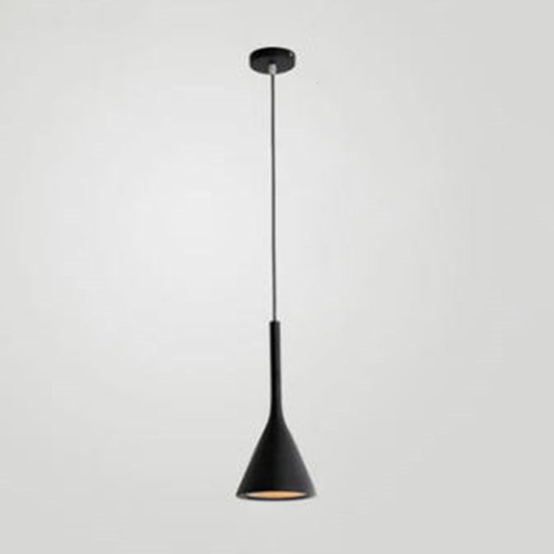 5.9 "brede macaroon mini hangend licht met hars kegel schaduw moderne stijl enkele lampverlichting voor slaapkamer