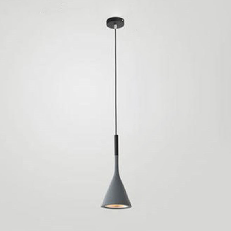 5.9 "brede macaroon mini hangend licht met hars kegel schaduw moderne stijl enkele lampverlichting voor slaapkamer