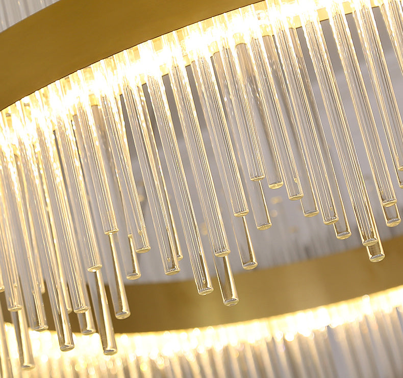 Luci a soffitto cilindriche a sospensione Lampada sospesa in stile di lusso moderno