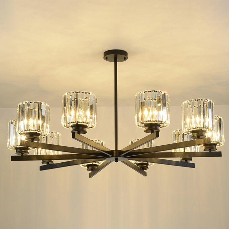 Lichte moderne luxe stijl verticale hanger verlichtingsarmaturen kristal hanglampje