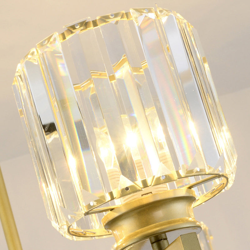 Lichte moderne luxe stijl verticale hanger verlichtingsarmaturen kristal hanglampje