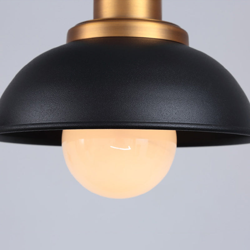 Cucina cucina isola lampada metallizzata a 3 luci in stile industriale Isola appesa Luce in nero/bianco