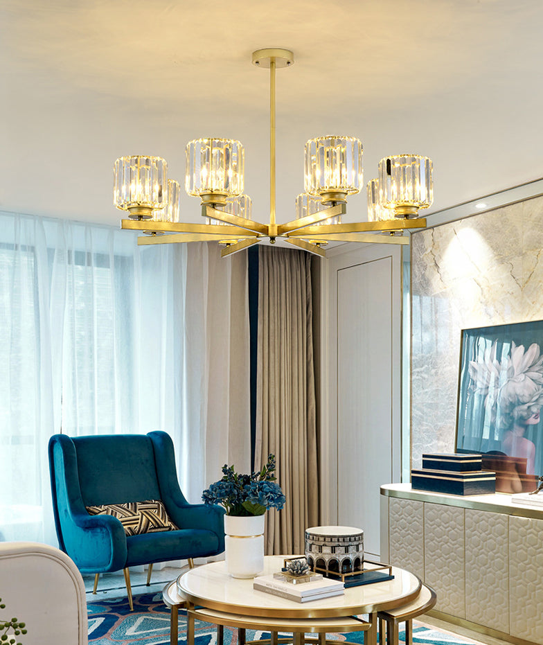 Lichte moderne luxe stijl verticale hanger verlichtingsarmaturen kristal hanglampje