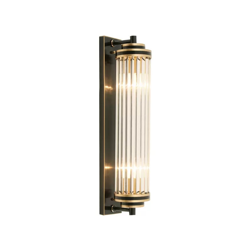 Contemporary Tubular Wall Mounted Lights Glass Flush Mount Wall Sconce for Living Room