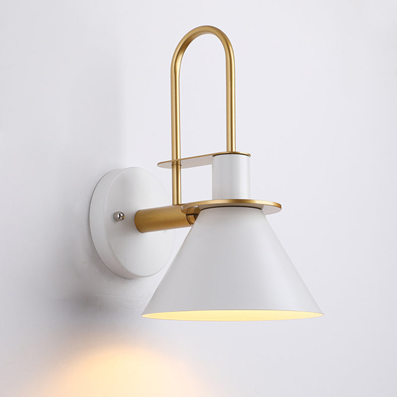 Lámpara de pared de la sala de estudio del embudo 1 luz de pared de estilo nórdico para sala de estar