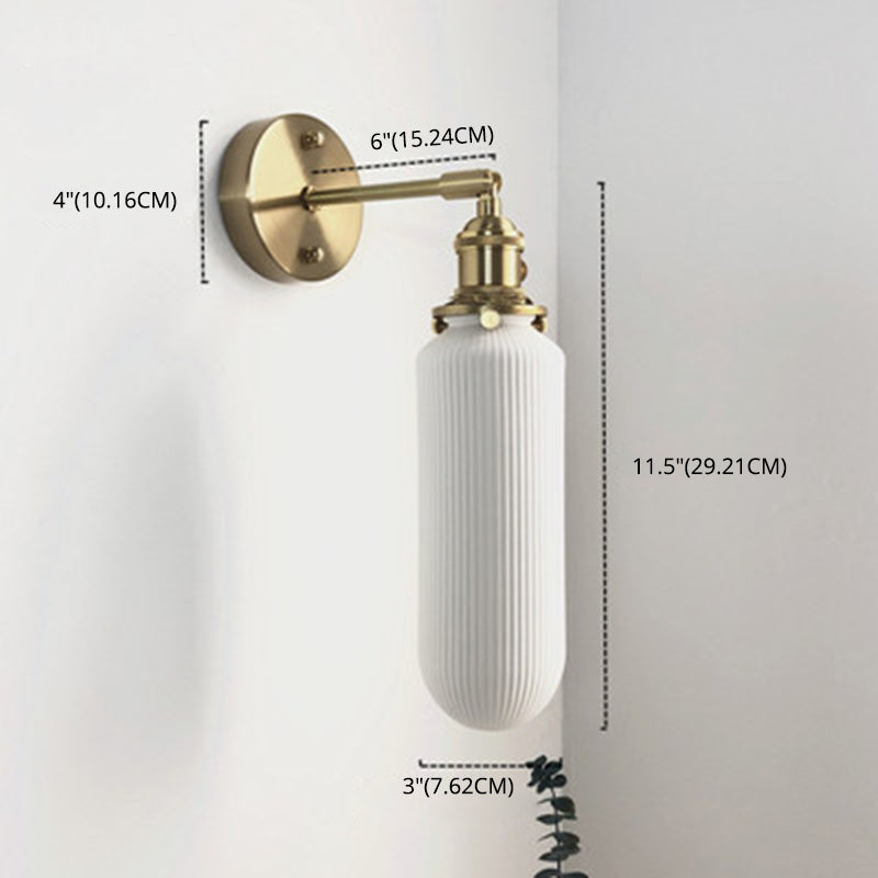 Postmodern Geometric Wall Mount Lighting Ceramic Wall Mounted Lighting for Bedroom