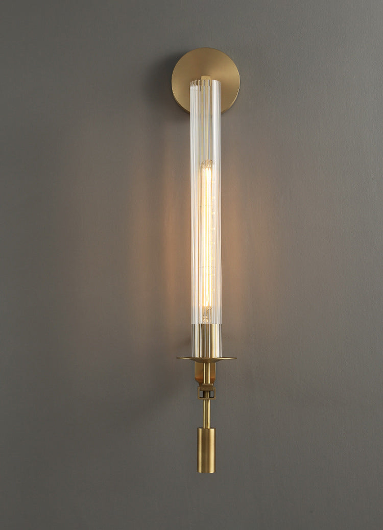 Ultra-moderne Rohrwandleuchten Beleuchtungsglas Wandmontage Leuchte für das Wohnzimmer