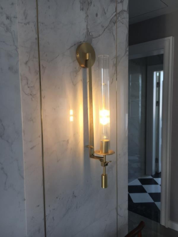 Ultra-moderne Rohrwandleuchten Beleuchtungsglas Wandmontage Leuchte für das Wohnzimmer