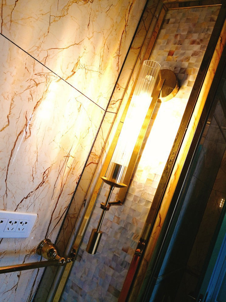 Ultra-moderne Rohrwandleuchten Beleuchtungsglas Wandmontage Leuchte für das Wohnzimmer