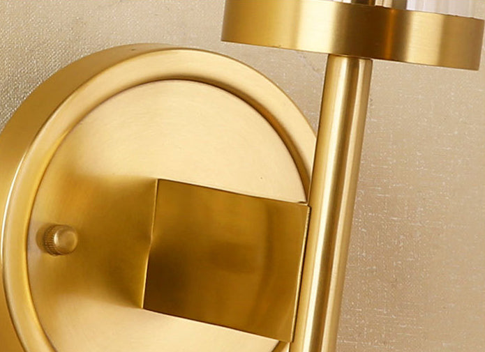 Lampe murale en verre d'éclairage mural cylindrique contemporain pour le salon