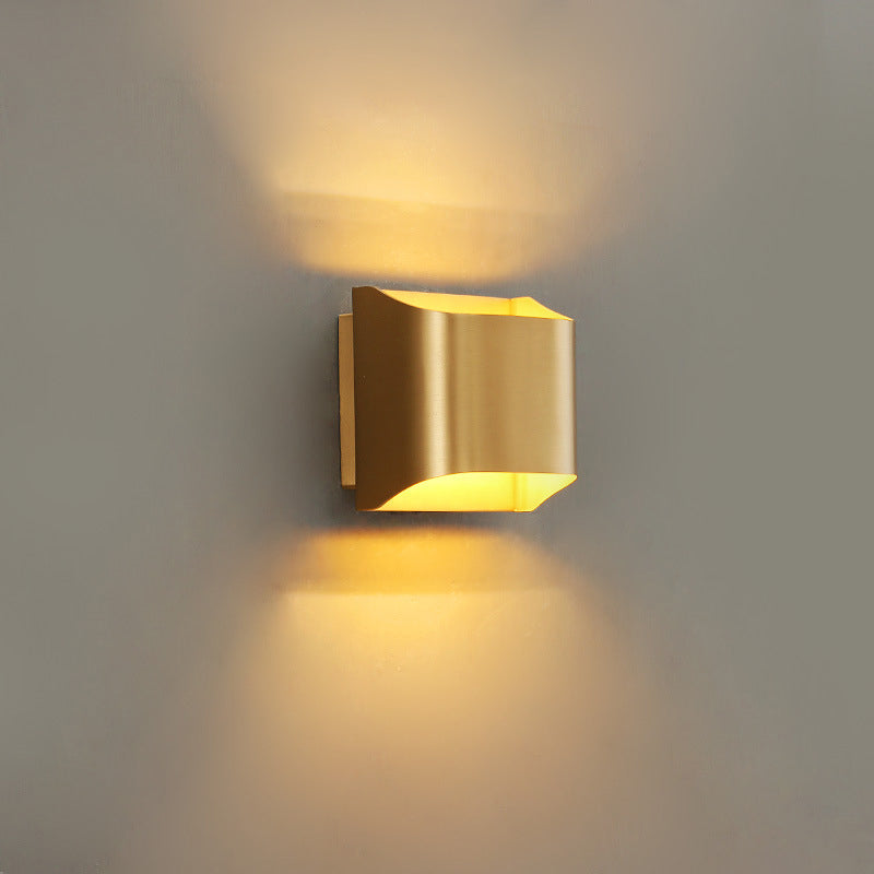 Modern Simplicity Geometric Wall Mounted Lamps Aluminum Wall Mount Light Fixture for Bedroom