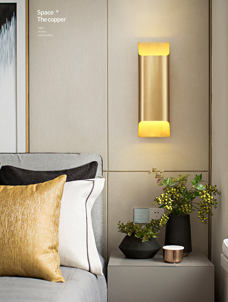 Modern Simplicity Geometric Wall Mounted Lamps Aluminum Wall Mount Light Fixture for Bedroom