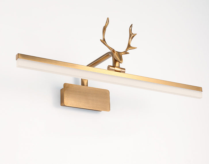 American Style Linear Vanity Lighting Fixtures with Antlers Acrylic Vanity Sconce