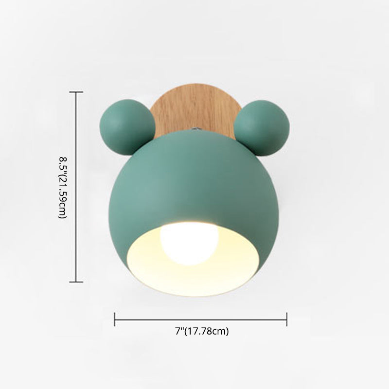 Nordic Style Semicircle Wall Mount Lighting Metallic Wall Mounted Light Fixture for Bedroom