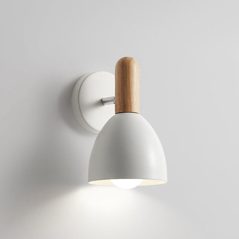 Nordic Simplicity Dome Wall Mounted Lamps Metallic Wall Mount Light Fixture for Bedroom