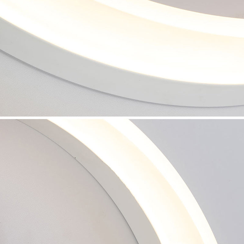 Acrylcirkel wandlamp Licht Licht Simplicity Stijl LED -wand SCONCE -verlichting in het wit