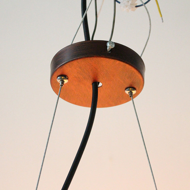 5 Lights Metal Tubular Island Pendant Light Retro Industrial Exposed Bulb Restaurant Island Lamp