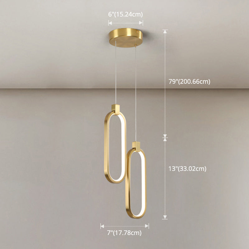 Apparecchi di illuminazione a sospensione circolare Postmoderna Luce sospesa in stile lusso