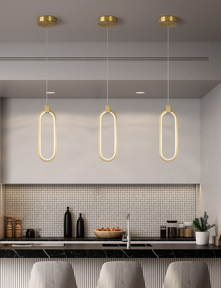 Apparecchi di illuminazione a sospensione circolare Postmoderna Luce sospesa in stile lusso