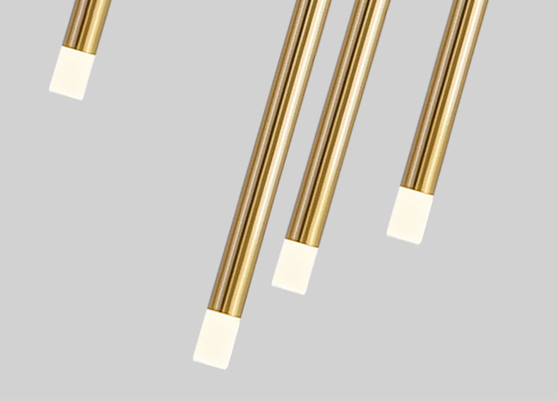 Metal Stick Shaped LED Pendant Simplicity Suspension Light Fixture for Spiral Stairs