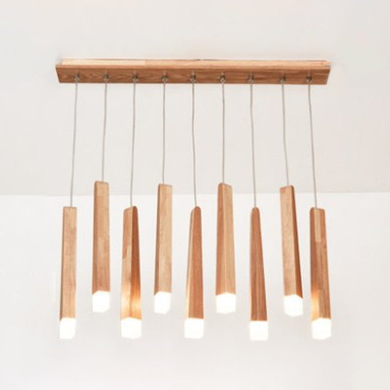 Holzstab mehrleichter Anhänger minimalistischer Acrylhängedecke für den Untersuchungsraum