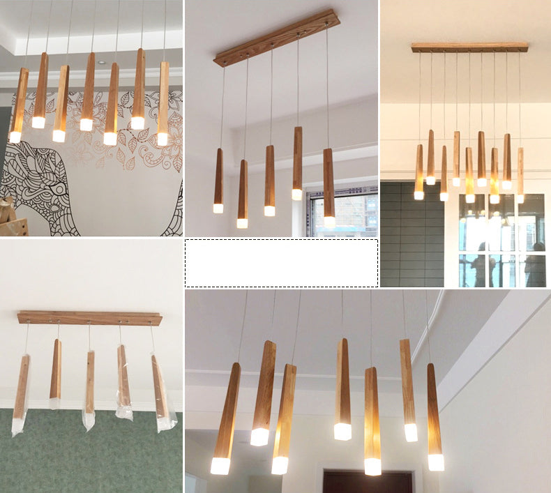 Holzstab mehrleichter Anhänger minimalistischer Acrylhängedecke für den Untersuchungsraum