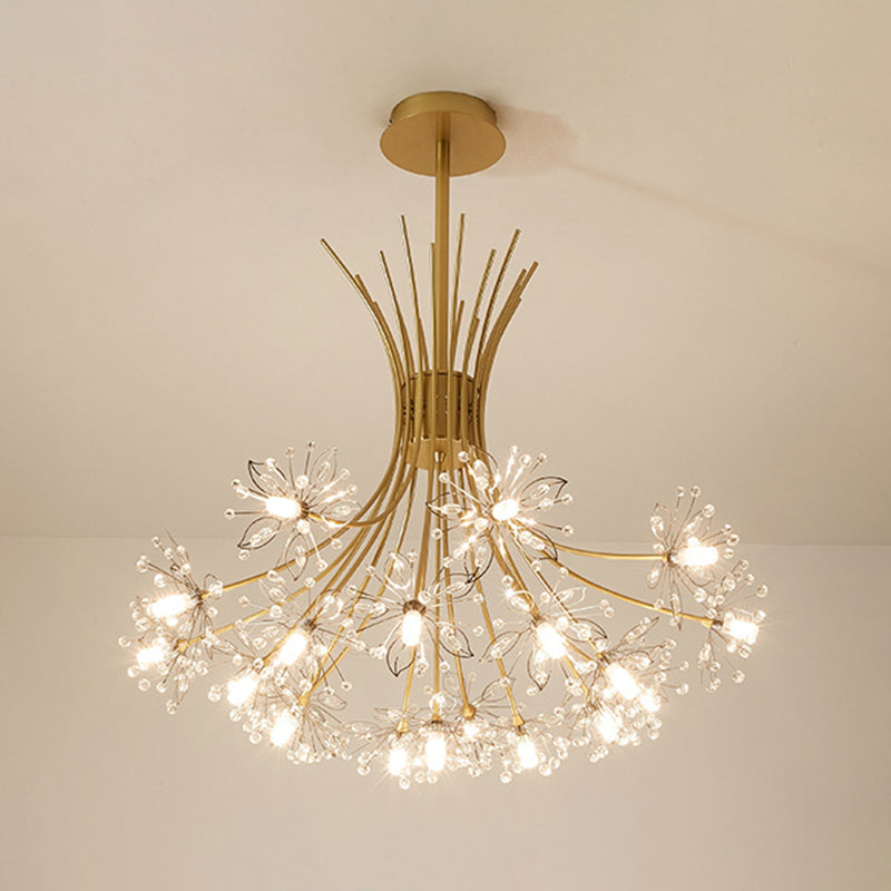 Zweige Anhänger Kronleuchter nordischer Luxusstil -Kristallhanglampe