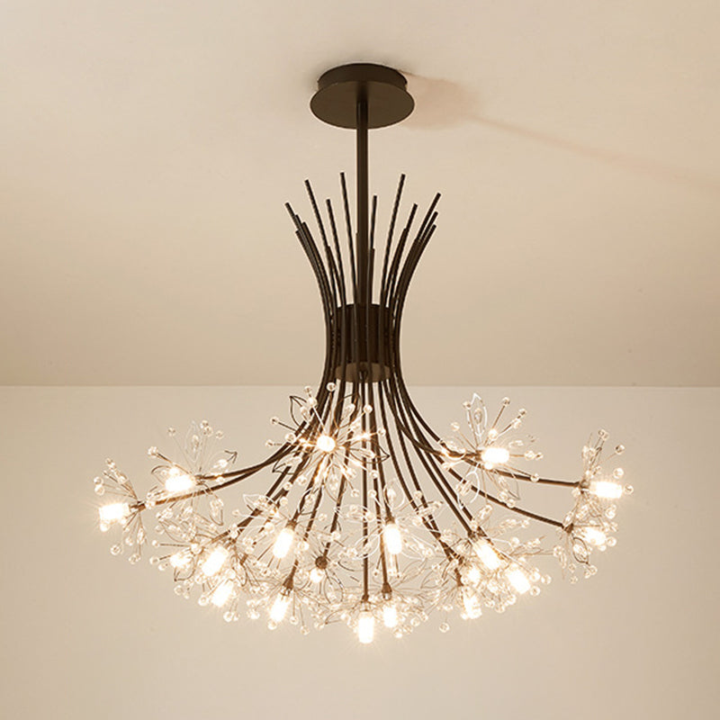 Zweige Anhänger Kronleuchter nordischer Luxusstil -Kristallhanglampe