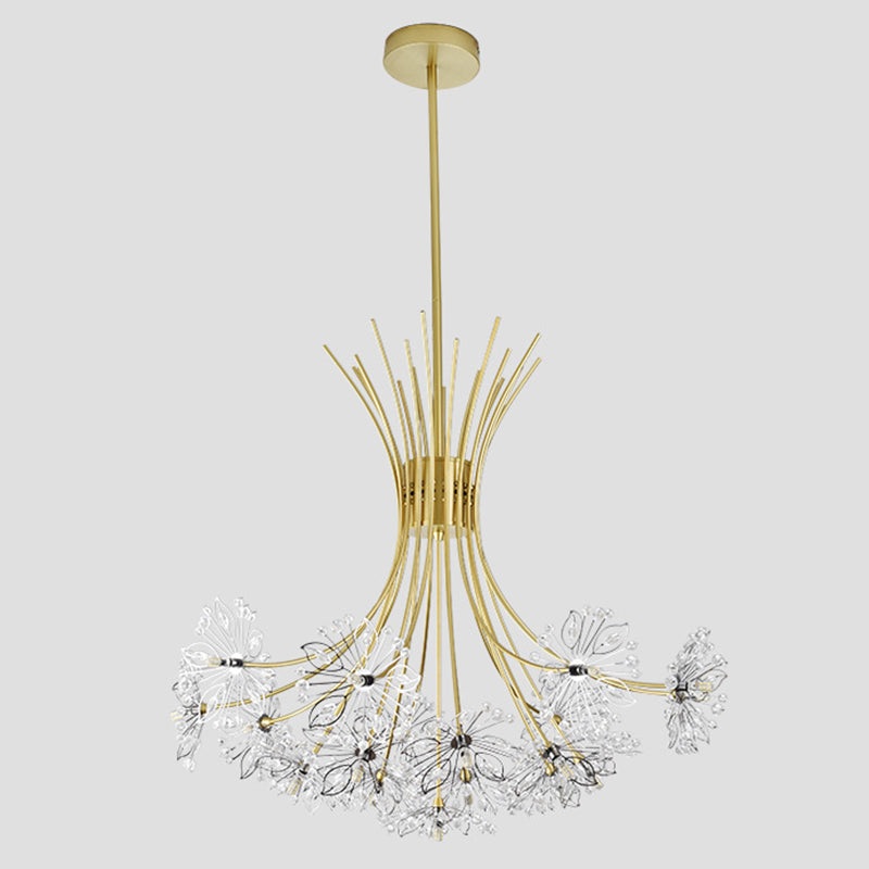 Zweige Anhänger Kronleuchter nordischer Luxusstil -Kristallhanglampe