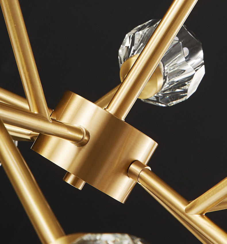 Luces de techo colgantes de rociado de estilo de lujo posmodernos