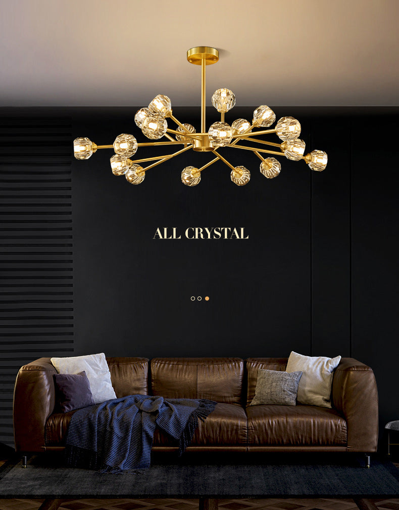 Luces de techo colgantes de rociado de estilo de lujo posmodernos